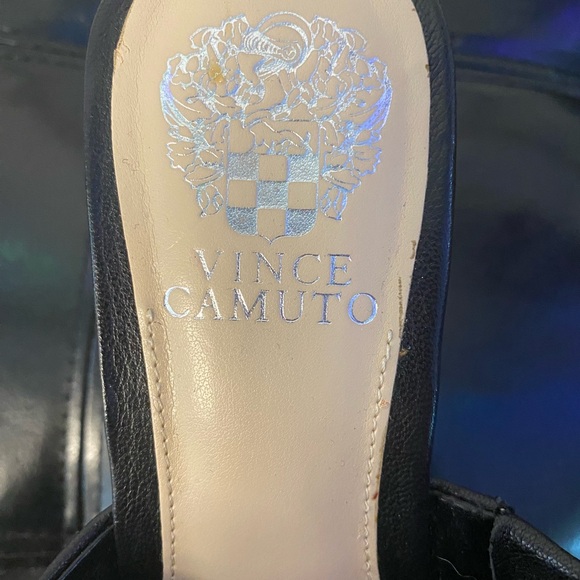 Vince Camuto beautiful black wedge sandals with cork platform 8.5 - Picture 3 of 6